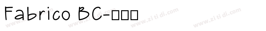 Fabrico BC字体转换